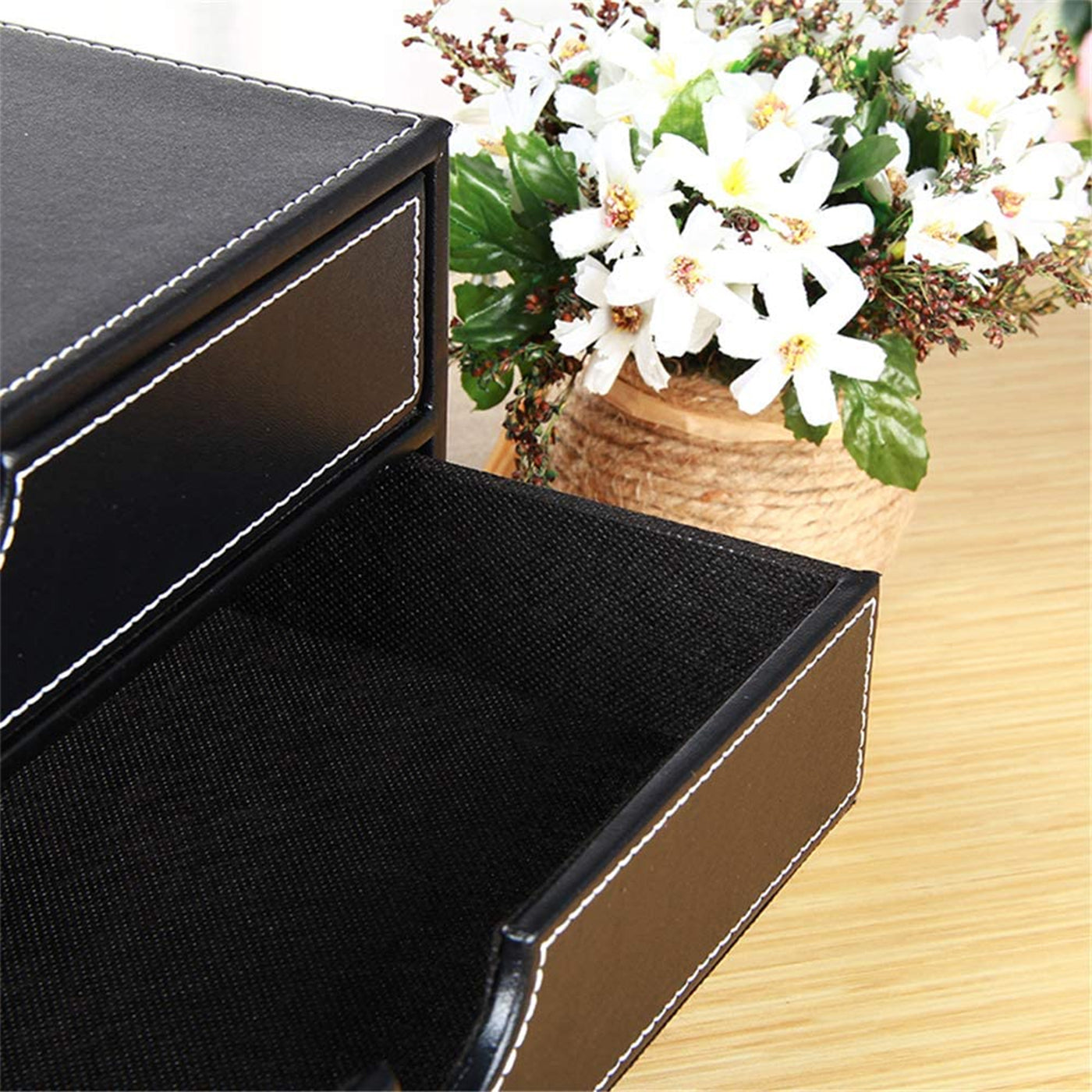 Trinity Makeup Leather Boxes 3 Drawer