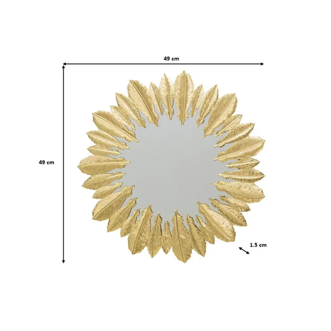 Hadley Sun Shaped Round Mirrors