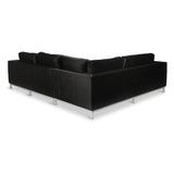 Handhole Modern Black  L Shape Sofas