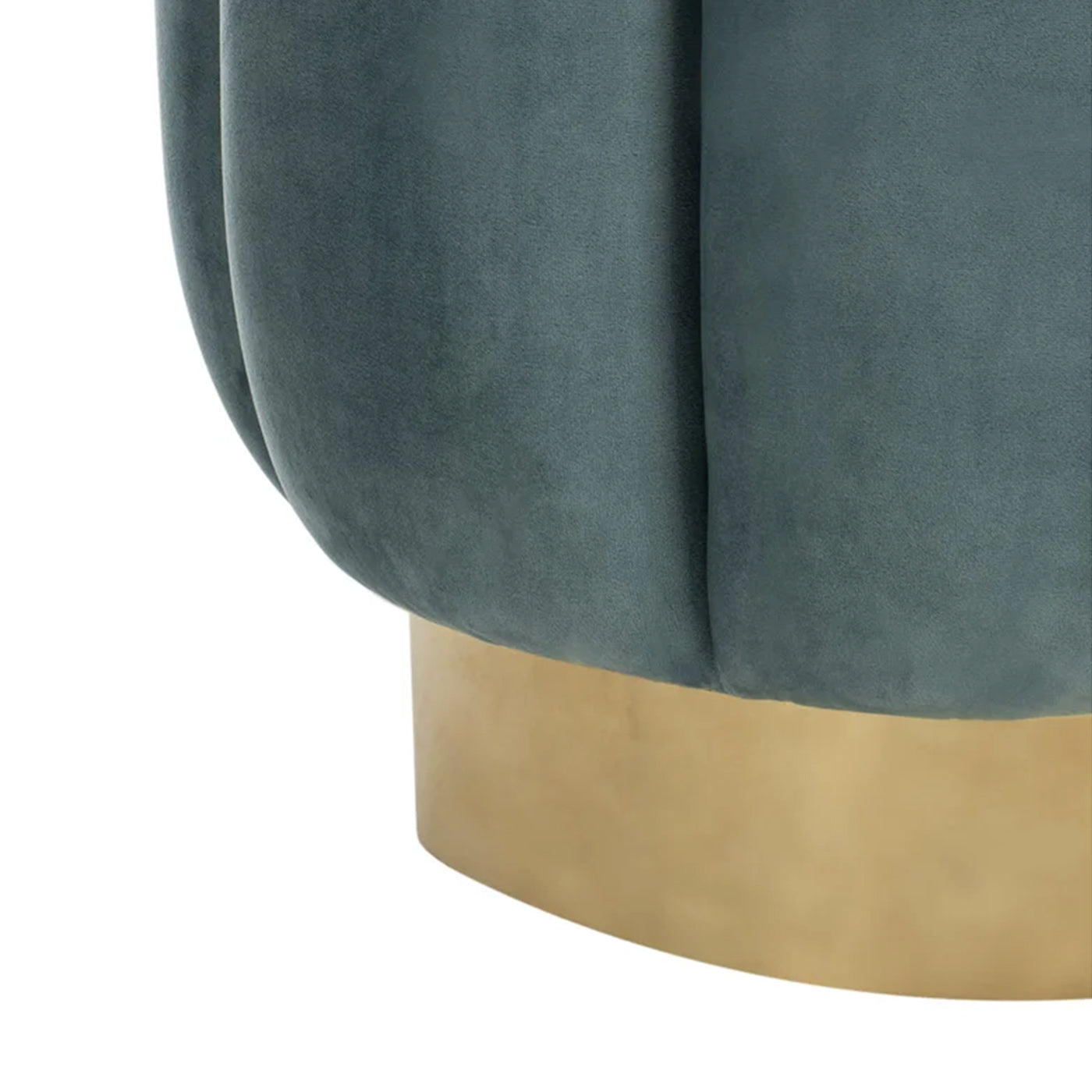 Sawyer-l Blue Golden Metal  Ottomans Pouffes