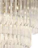 Anahi hanging Lights With 3 Layers Crystal Chandelier