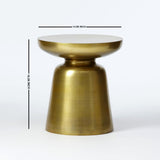 William Round Golden Side Tables