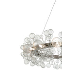 Due set of 2 luxury Crystal finish Hanging Light