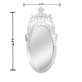 Vintage Murano Oval Wall Mirror