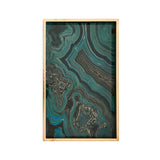 Hayden Green Modern Tray Set Of 2