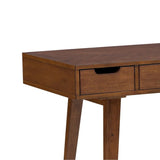 Flora Brown Work Form Desks With 3 Drawers