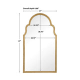 Elliana Gold brass mirrors "Arche",Brass Mirrors, Arch Mirror, Handmade Mirrors