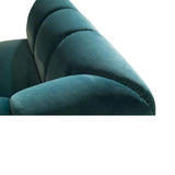 Comer Teal Green Upholstered Modern 3 Seater Sofas