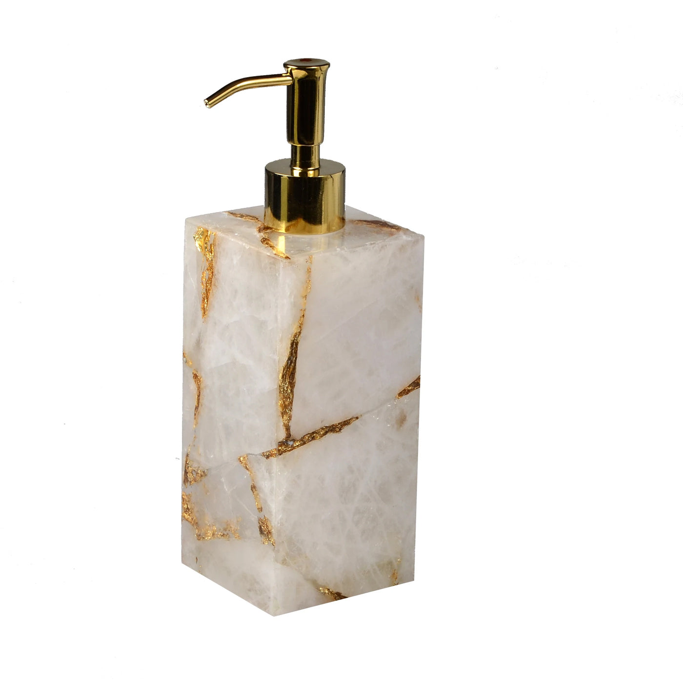 Gemstone Rock Crystal Bathroom Accessories Set