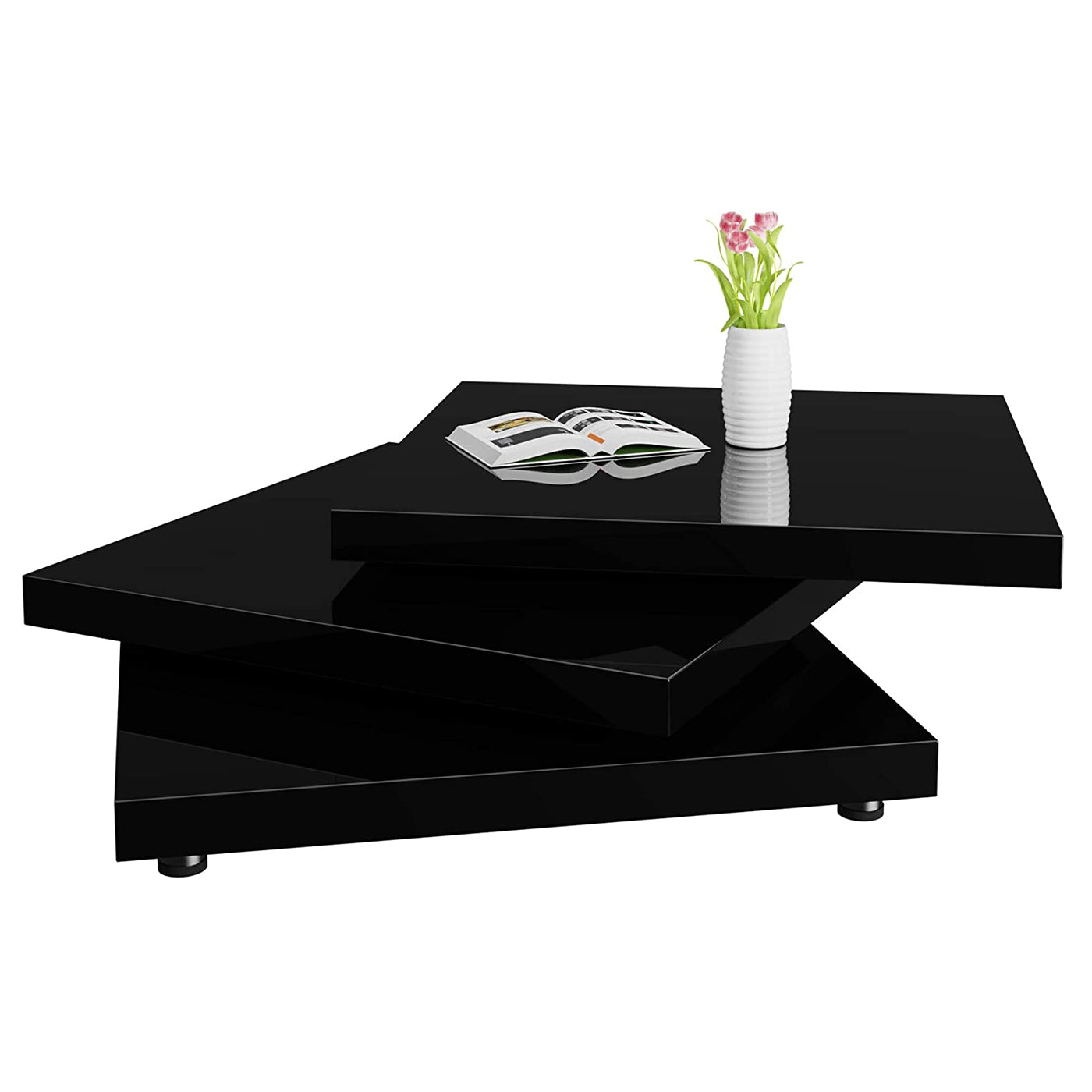 Jackson Black Square Modern center Tables