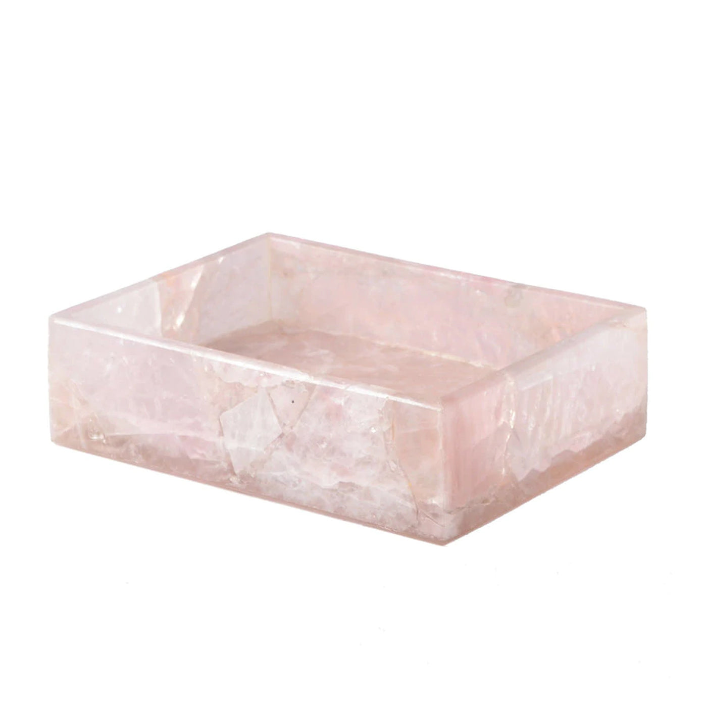 Rose Quartz Agate Handmade Bathroom Decor Set Luxury Bath Set home Decor