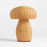 Crystal Vintage Mushroom Lamp,wooden  Lamp, Mushroom Kids Study Lamps