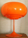 Loyalty Orange Ikea Lykan lamp, Orange glass mushroom kids study lamps