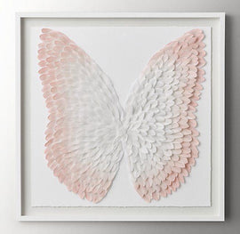 Anyone Butterfly Art Prints, Blush Pink Nursery Art