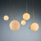 Katana luxury golden Crystal 5 pendant hanging light