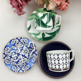 Bone China Cups and Saucers Tea Set