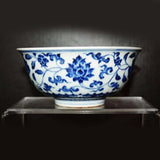 Chinese Ming Dynasty Emperor Blue and White Porcelain Bowl